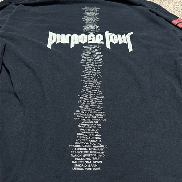 Justin Bieber 2017 Offical Purpose Tour Merch - Picture 3 of 4